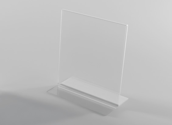 24 Pieces Acrylic Display Stands Acrylic Sign Holder Flyer Display